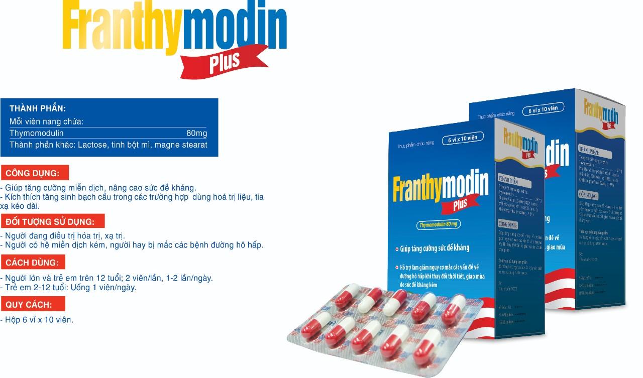 Franthymodin Plus - Tăng cường miễn dịch, nâng cao sức đề kháng. - Tủ thuốc  thông minh